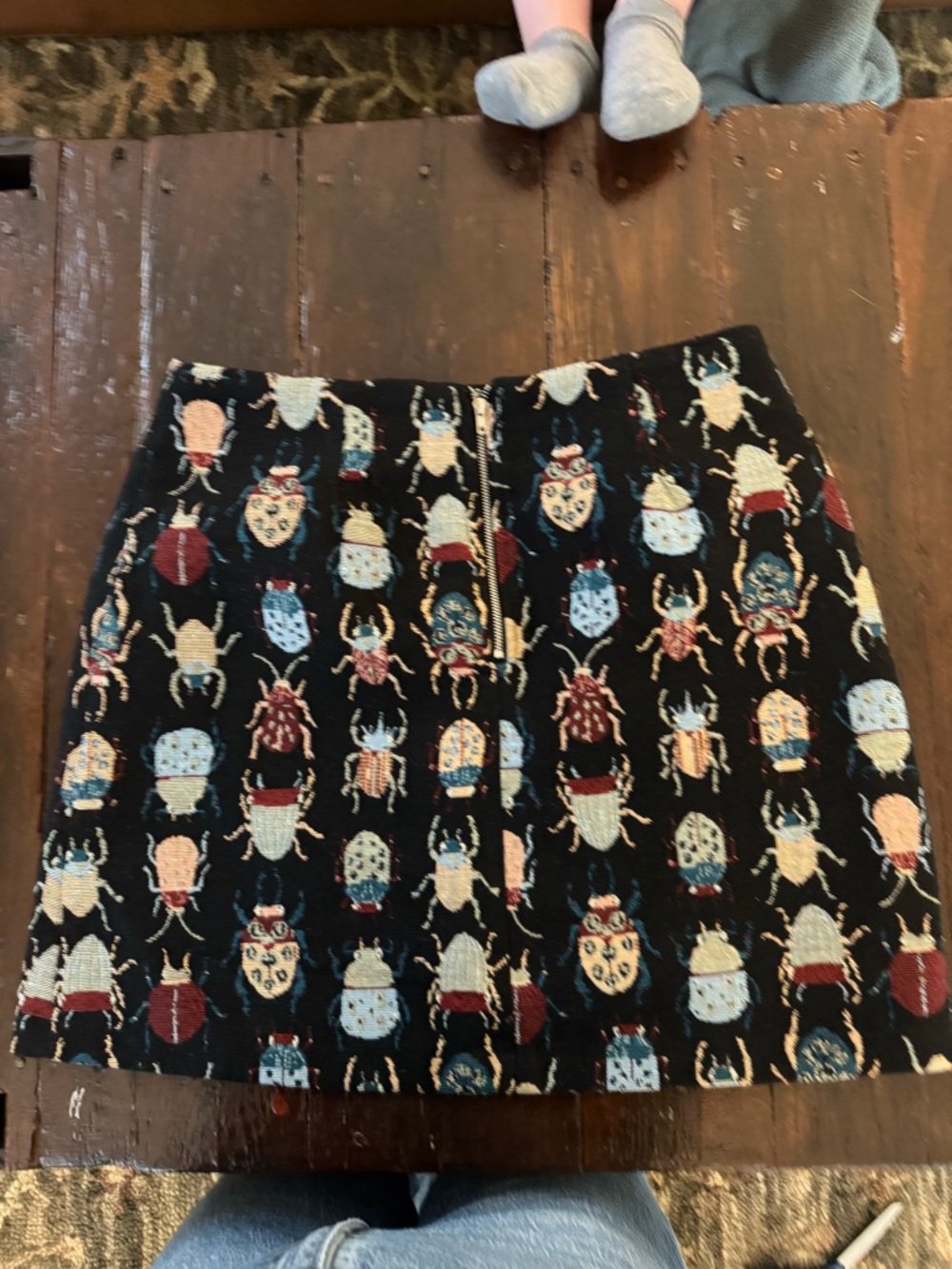 Aubin Beetlejuice Jacquard A-Line Mini Skirt – Multicoloured - Picture 3 of 4